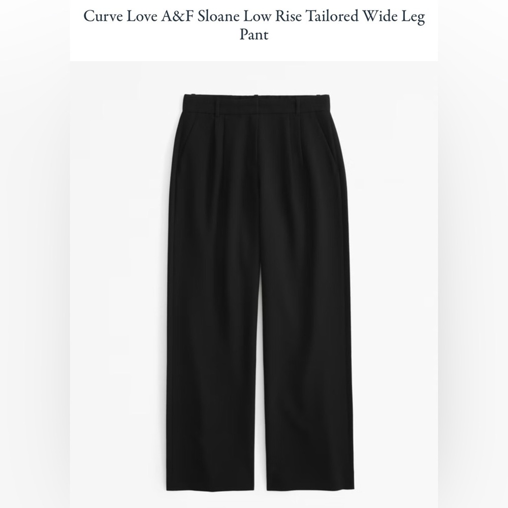 Abercrombie Curve Love Low Rise Wide Let Pant
